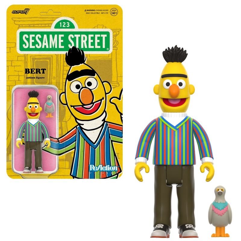 Sesame Street 3 3/4&quot;H Bert ReAction Figure