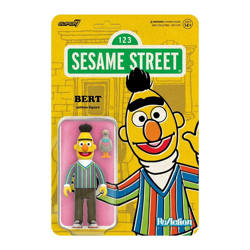 Sesame Street 3 3/4"H Bert ReAction Figure