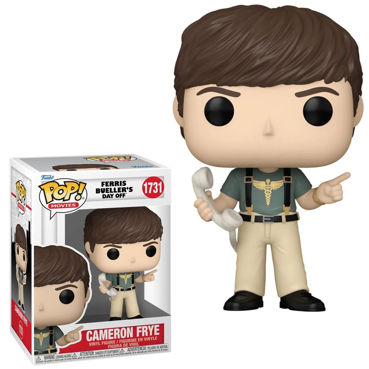 Ferris Bueller&#39;s Day Off 4&quot;H Cameron Frye POP! Movies Vinyl Figure #1731