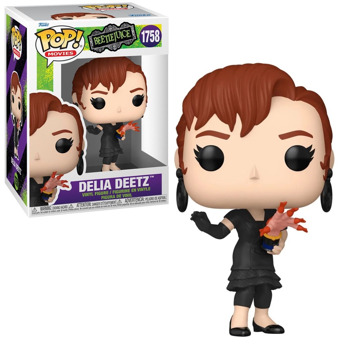 Beetlejuice Delia Deetz 3 3/4&quot;H POP! Movies Vinyl Figure #1758