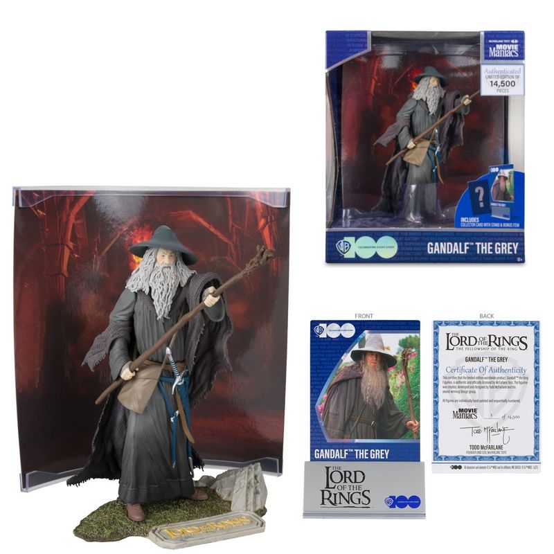 Lord of the Rings Gandalf the Grey 6&quot;H McFarlane Movie Maniacs Action Figure