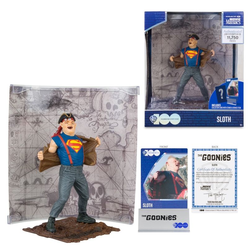 The Goonies Sloth 6&quot;H McFarlane Movie Maniacs Action Figure