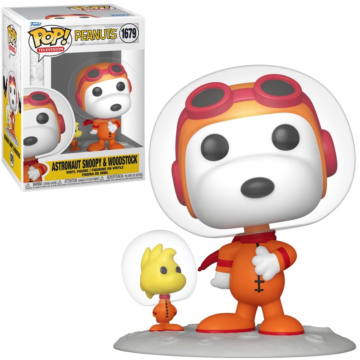 Peanuts - Snoopy and Woodstock Astronauts POP! Television Vinyl Figure #1679