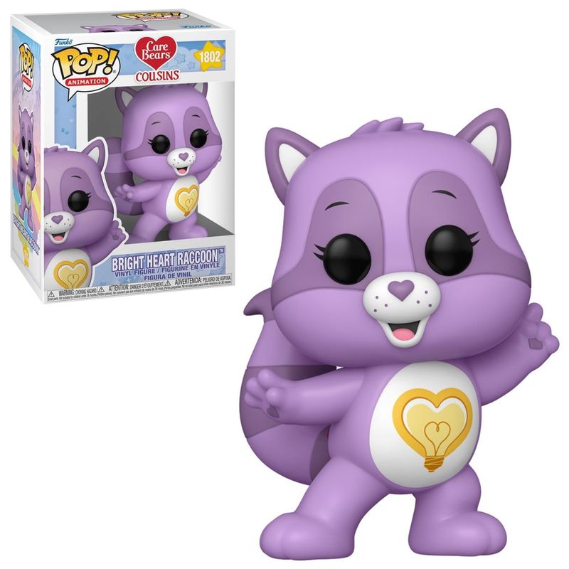 Care Bears Cousins Bright Heart Raccoon 3 3/4&quot;H POP! Animation Vinyl Figure #1802