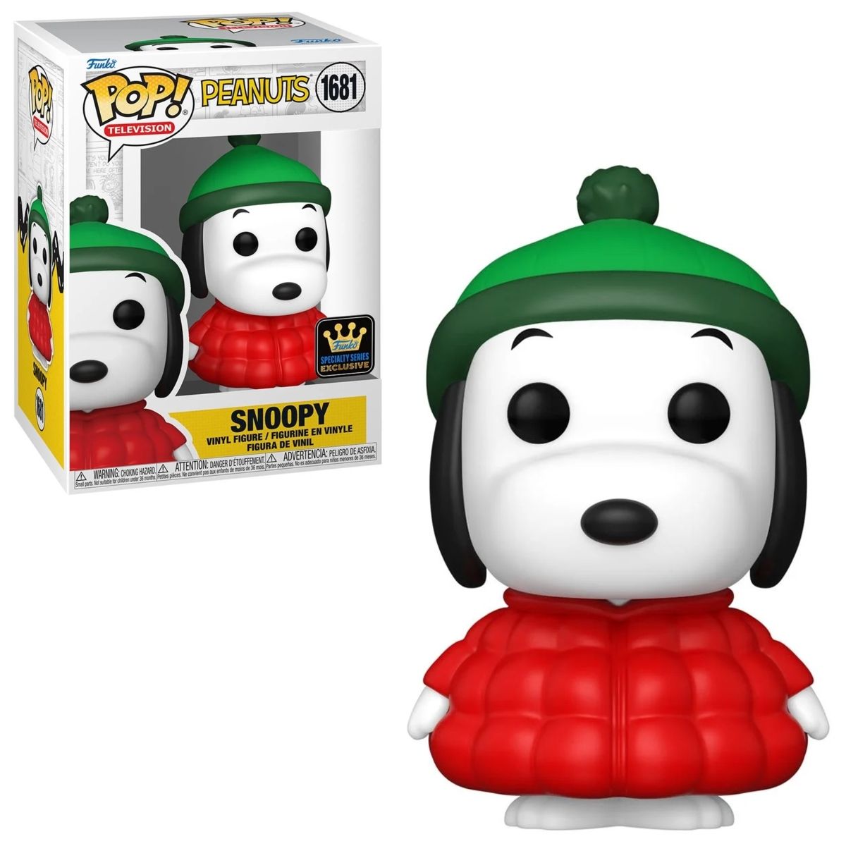 Peanuts - Snoopy in Coat POP! Television Vinyl Figure #1681 - Specialty Series Limited Edition