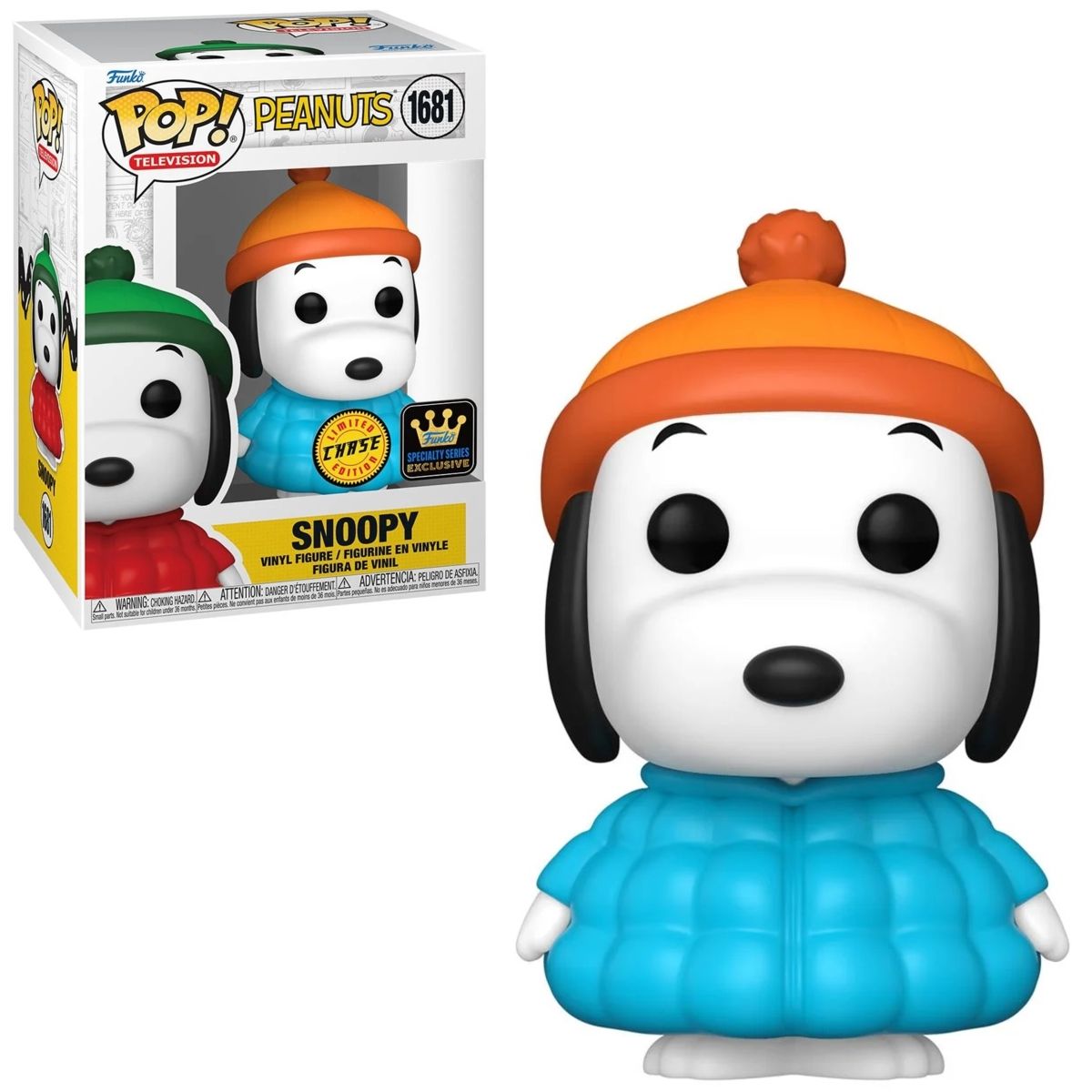 Peanuts - Snoopy in Coat POP! Television Vinyl Figure #1681 - *CHASE* Specialty Series Limited Edition