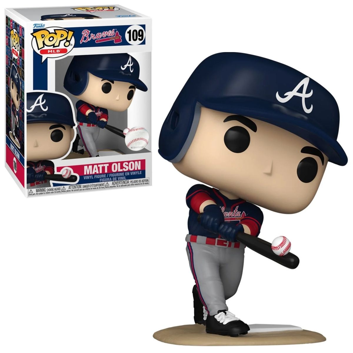 MLB Matt Olson Atlanta Braves 4&quot;H POP! MLB Vinyl Figure #109