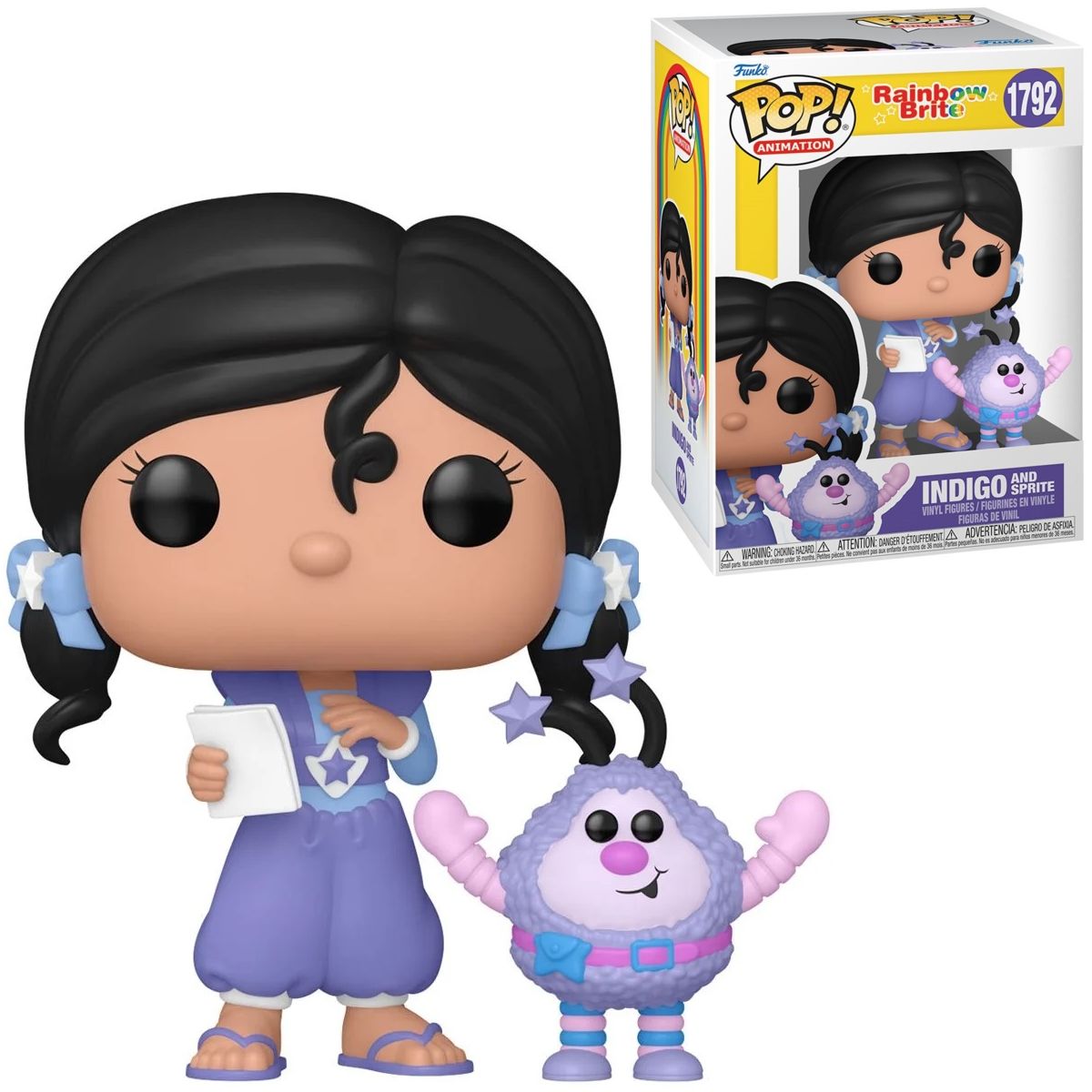 Rainbow Brite Indigo and Sprite 3 3/4&quot;H POP! Animation Vinyl Figure #1792