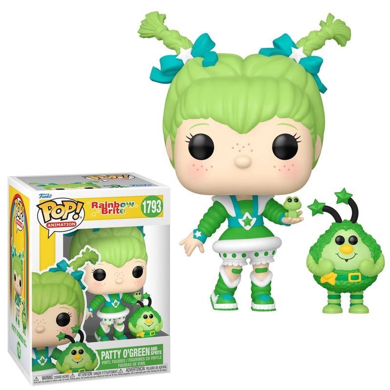 Rainbow Brite Patty O&#39;Green and Sprite 3 3/4&quot;H POP! Animation Vinyl Figure #1793