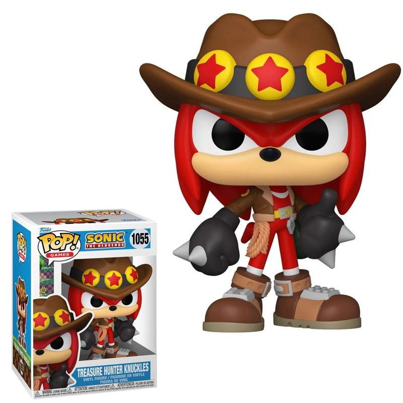 Sonic the Hedgehog - Treasure Hunter Knuckles 3 3/4&quot;H POP! Games Vinyl Figure #1055