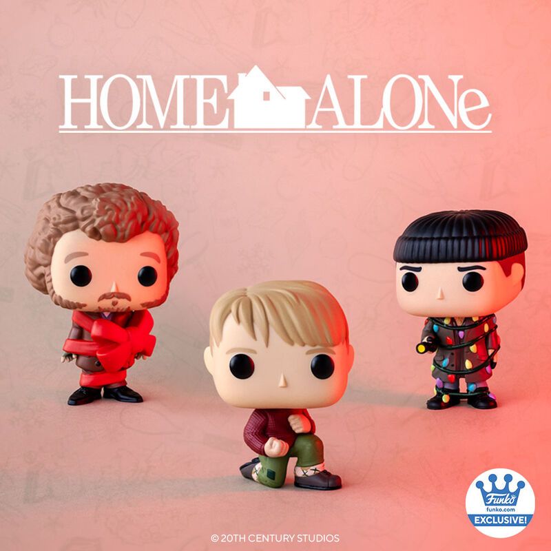 Home Alone 3 3/4"H POP! Movies Vinyl Figures #1271, 1272, 1273 Set of 3 (Kevin, Marv and Harry)