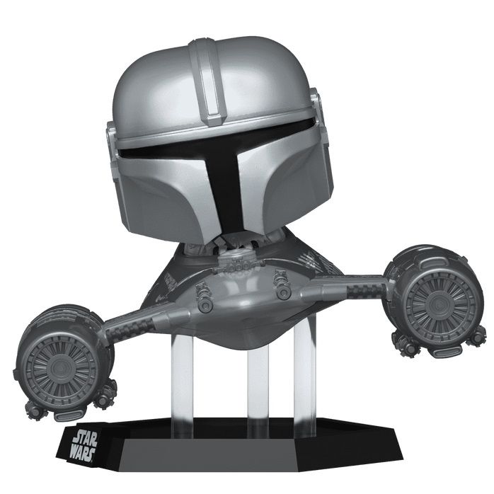 The Mandalorian in N-1 Starfighter with R5-D4 POP! Rides Super Deluxe #670