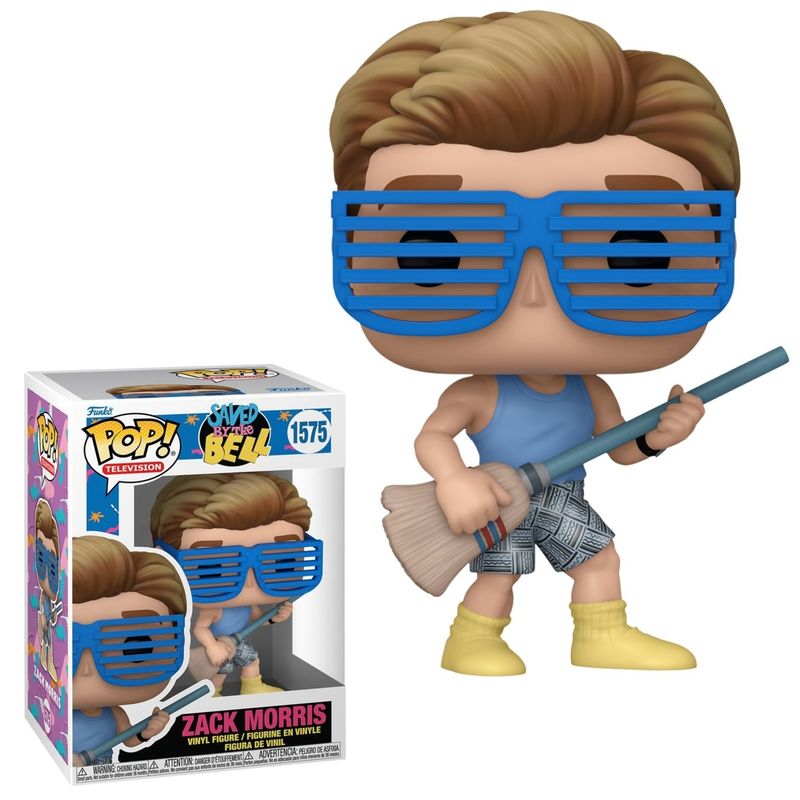 Saved by the Bell Zack Morris 4&quot;H POP! Television Vinyl Figure #1575 - 30th Anniversary