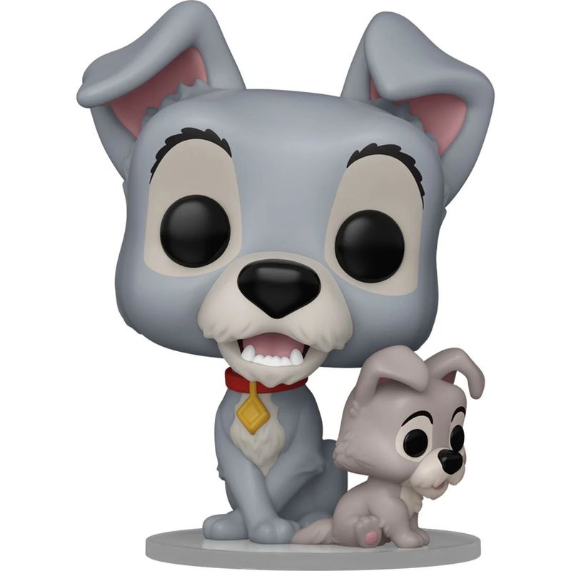 Disney's Lady and the Tramp - 4"H Tramp with Puppy POP! Vinyl Figure #1554