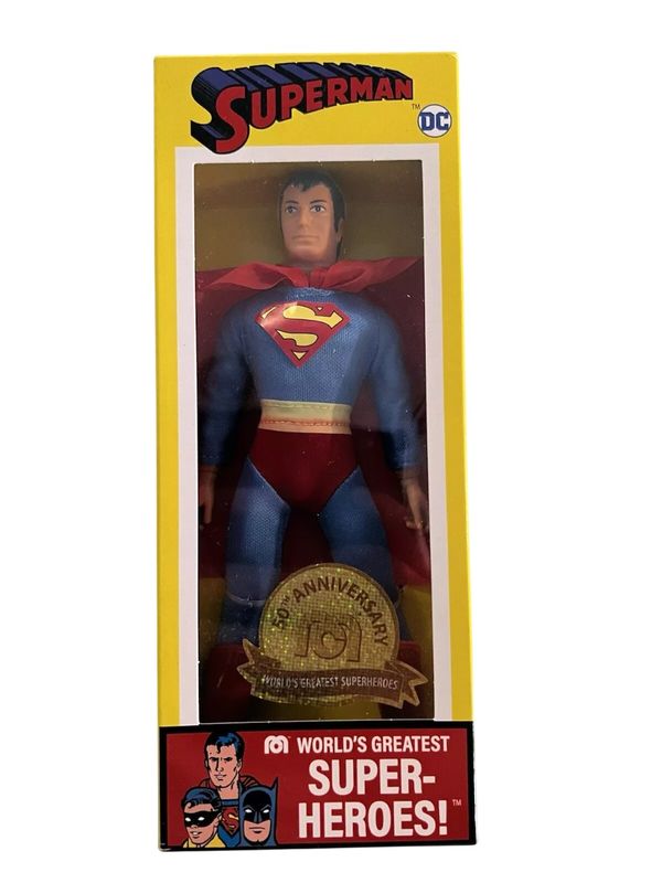 SUPERMAN MEGO 8&quot;H 50th Anniversary World&#39;s Greatest Super-heroes