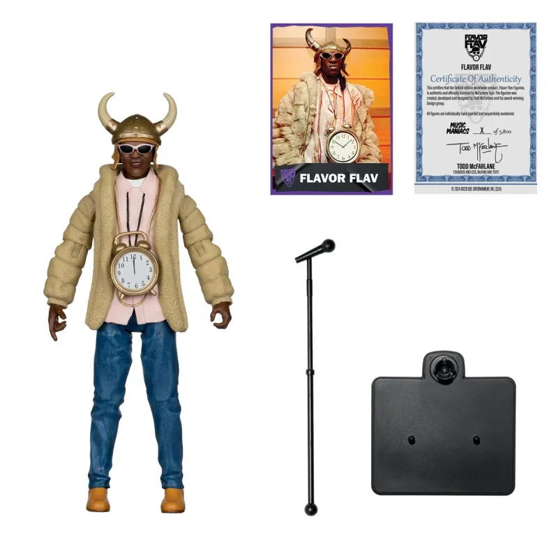 Public Enemy Flavor Flav 6"H McFarlane Toys Music Maniacs Hip Hop Wave 4 Action Figure