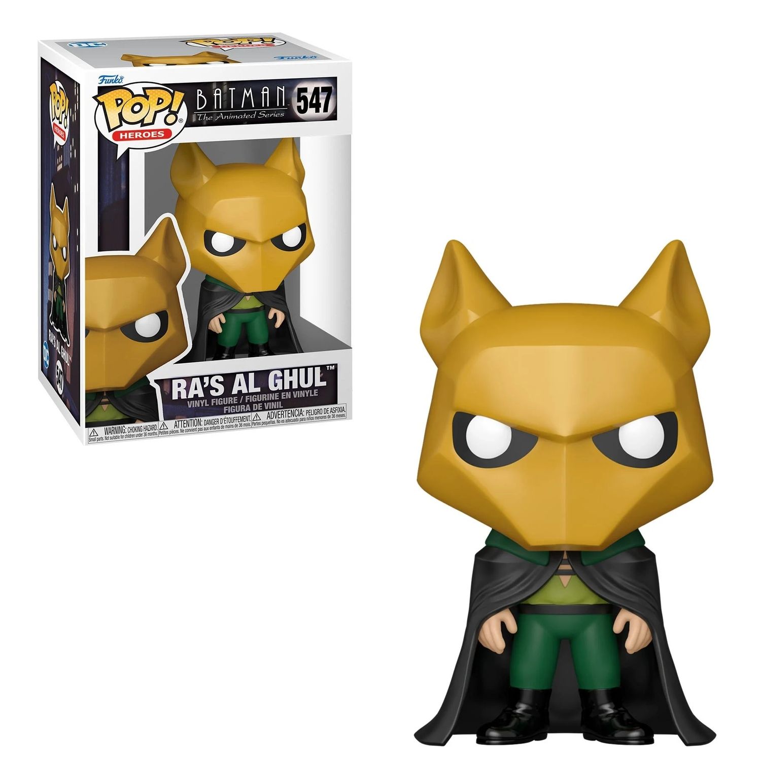 Batman: The Animated Series - Ra&#39;s Al Ghul 3 3/4&quot;H POP! Heroes Vinyl Figure #547