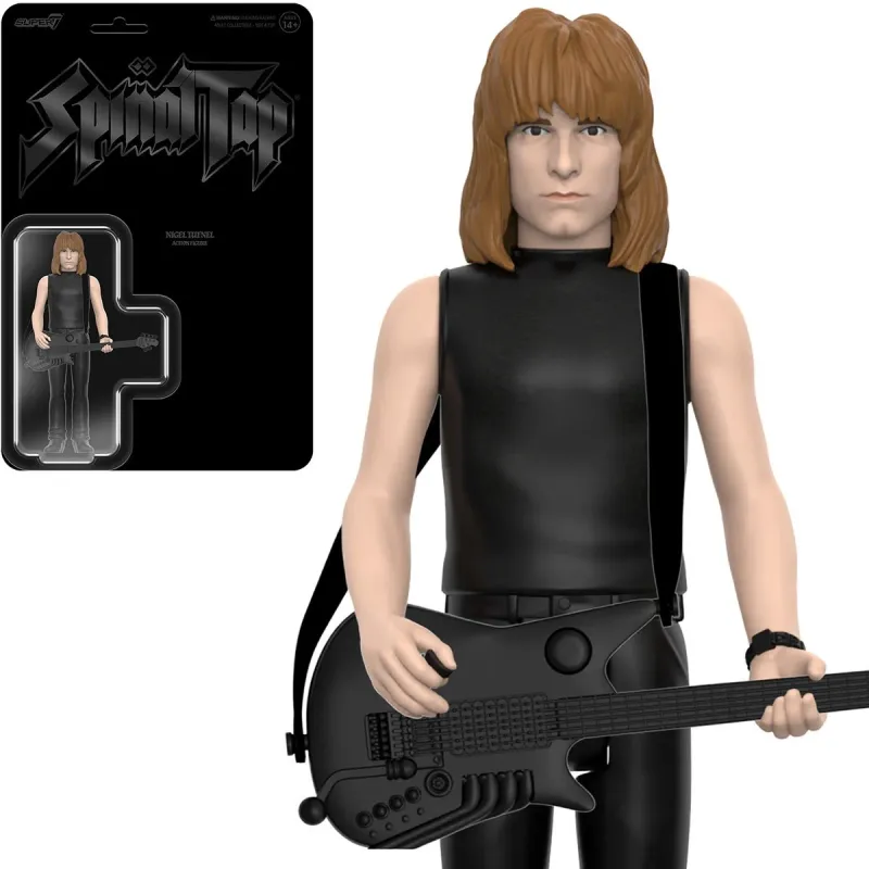 Spinal Tap Wave 2 Nigel Tufnel 3 3/4&quot;H ReAction Figure - None More Black