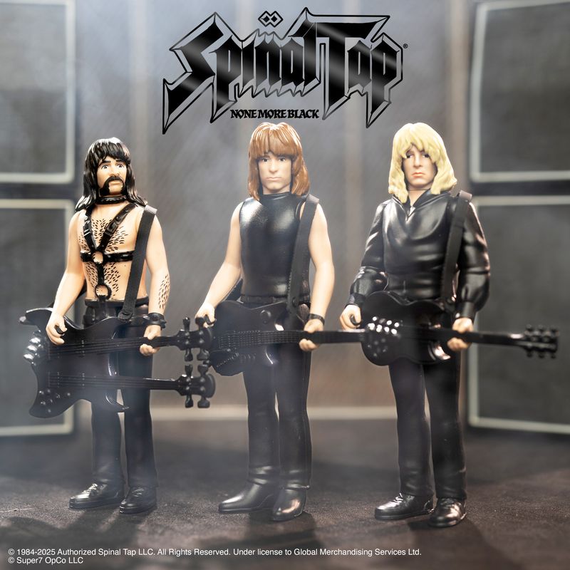 Spinal Tap Wave 2 Set of Three 3 3/4"H ReAction Figures - None More Black