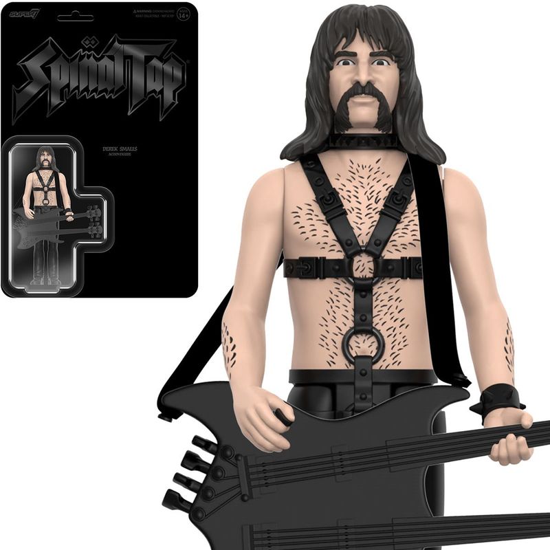 Spinal Tap Wave 2 Derek Smalls  3 3/4&quot;H ReAction Figure - None More Black