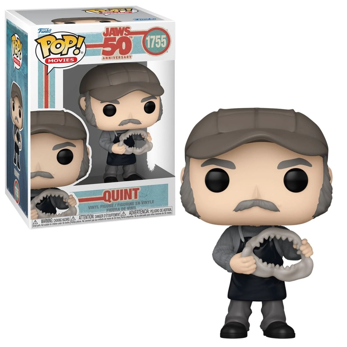 JAWS Quint 4 1/4&quot;H POP! Movies Vinyl Figure #1755