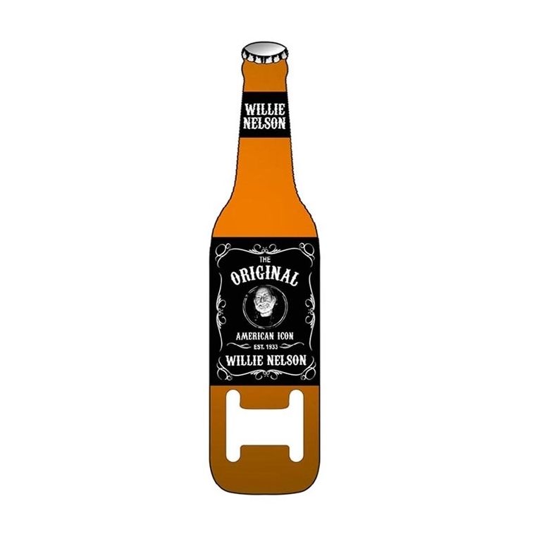 Willie Nelson Magnetic Metal Bottle Opener