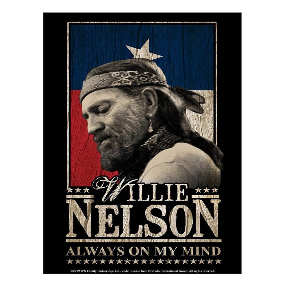 Willie Nelson &quot;Always On My Mind&quot; Metal Sign 8&quot;W x 11 1/2&quot;H