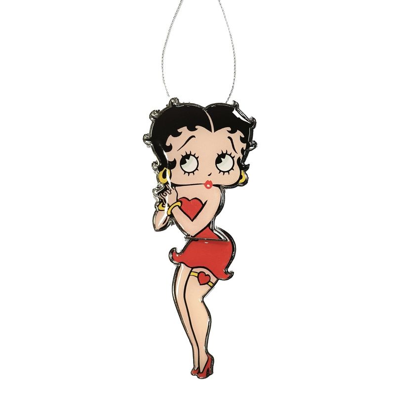 Betty Boop Swinging Legs Ornament (Red Dress - Classic Pose)