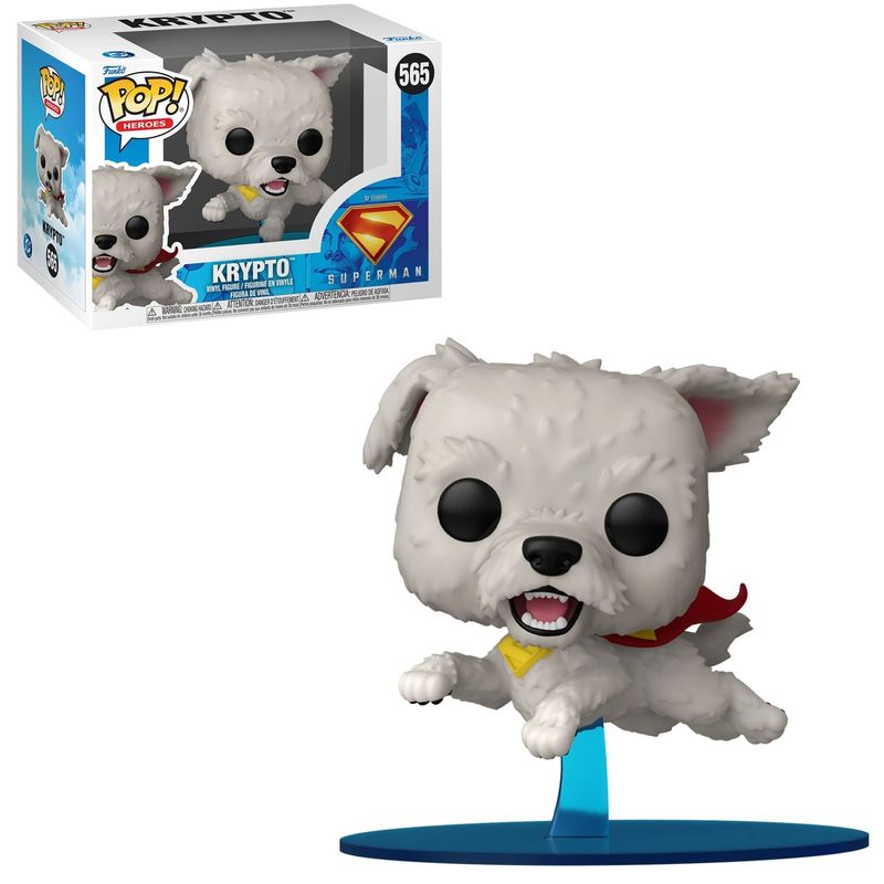 Superman (2025) Krypto 3 1/2"H POP! Heroes Vinyl Figure #565