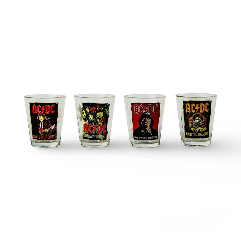 AC/DC Icons 1 1/2 oz. Shotglass set of 4