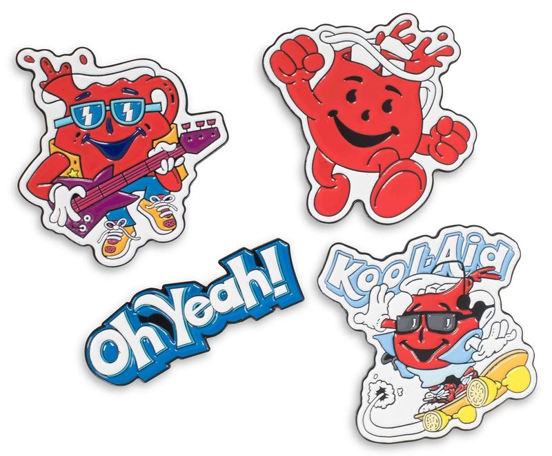 Kool-Aid Enamel Lapel Pin Set of 4