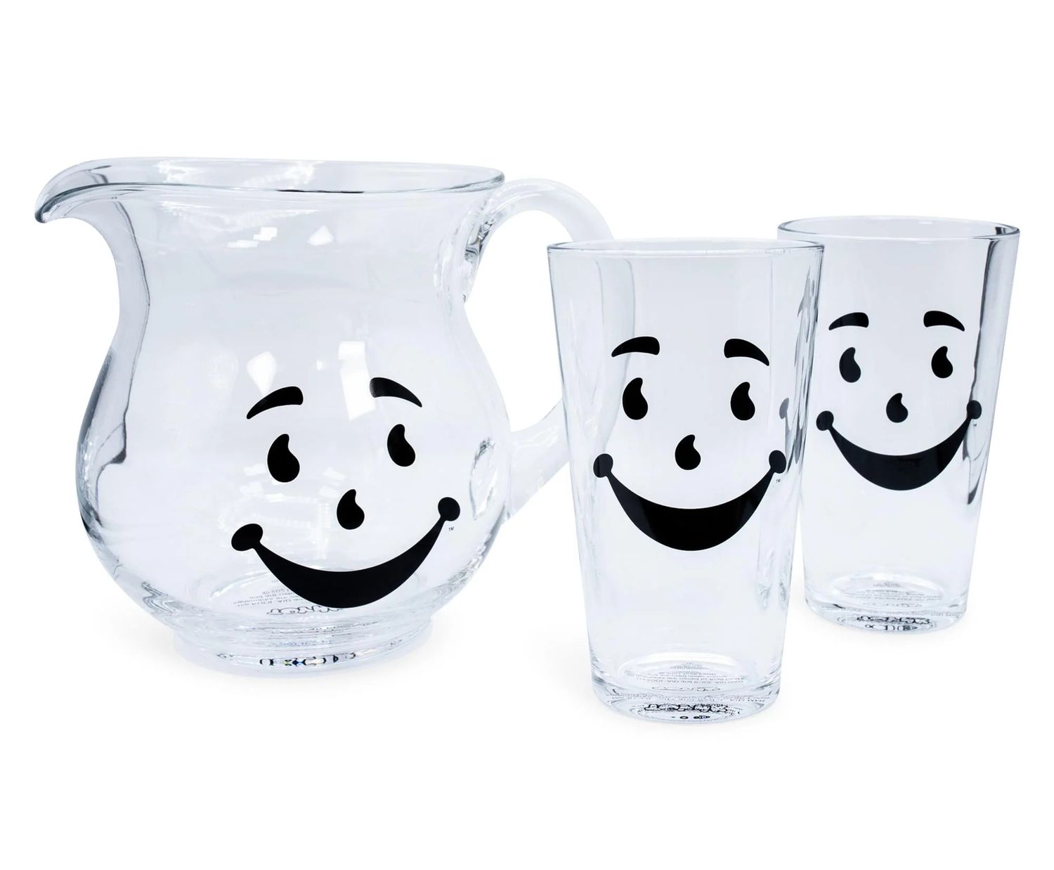 Kool-Aid Glass Pitcher and Pint Glasses Set