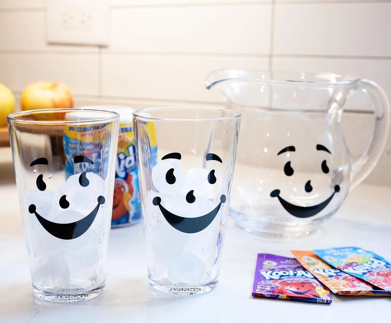 Kool-Aid Glass Pitcher and Pint Glasses Set