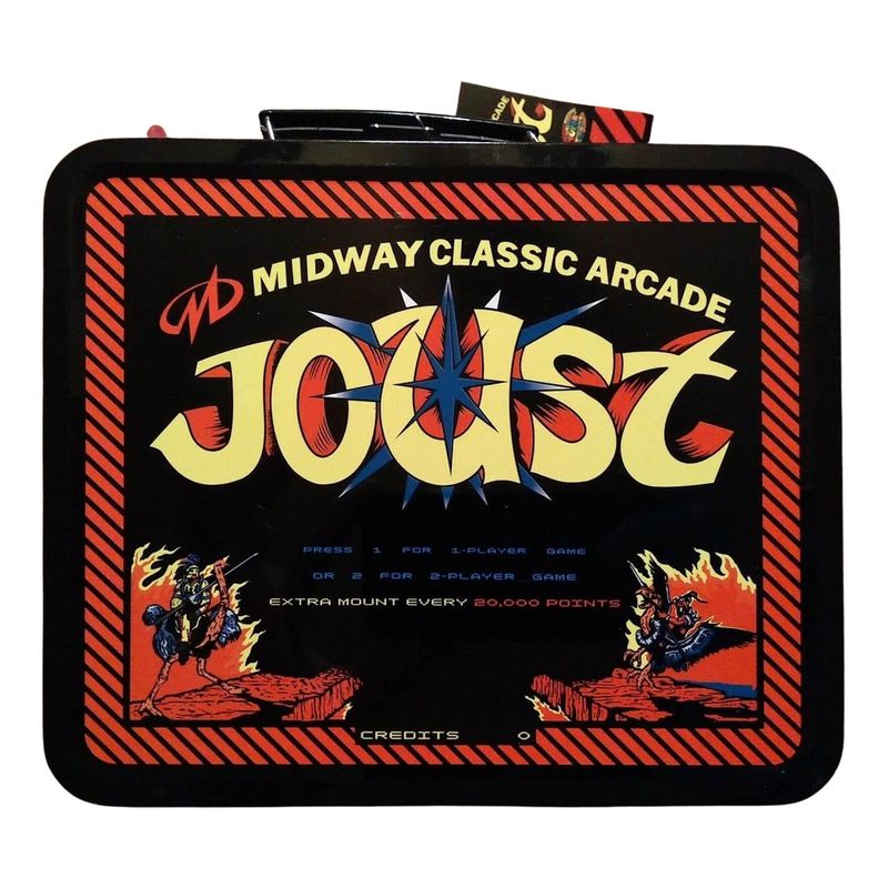 Midway Classic Arcade Joust Metal Lunchbox Tote