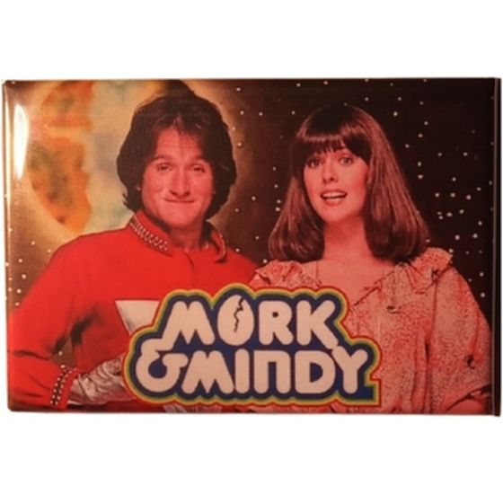 Mork &amp; Mindy Metal Magnet