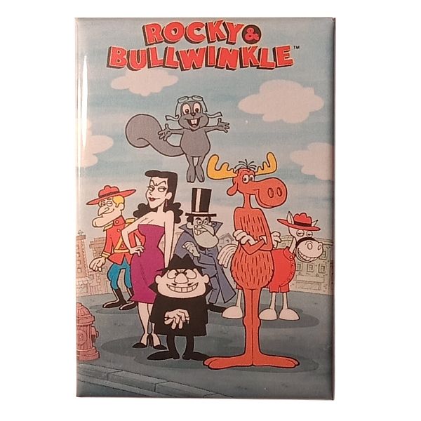 Rocky and Bullwinkle Show Metal Magnet