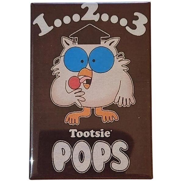 Tootsie Pop Mr. Owl Metal Magnet