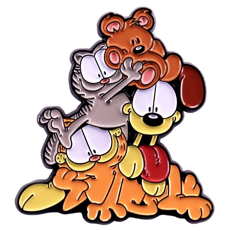 Garfield, Odie, Nermal and Pooky Enamel Pin / Tie Tack