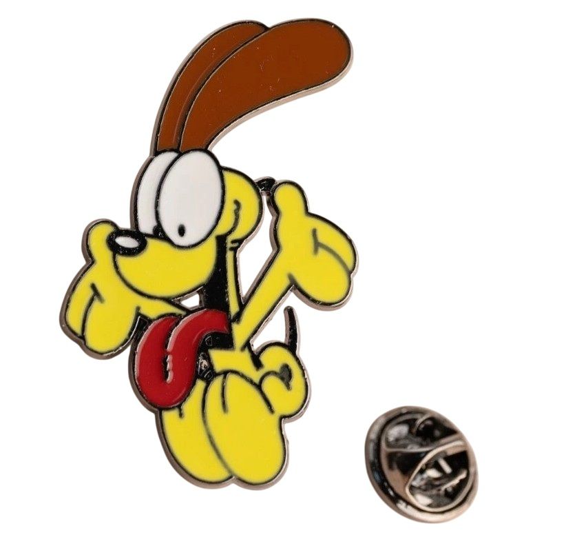 Garfield&#39;s Odie Jumping Enamel Pin / Tie Tack