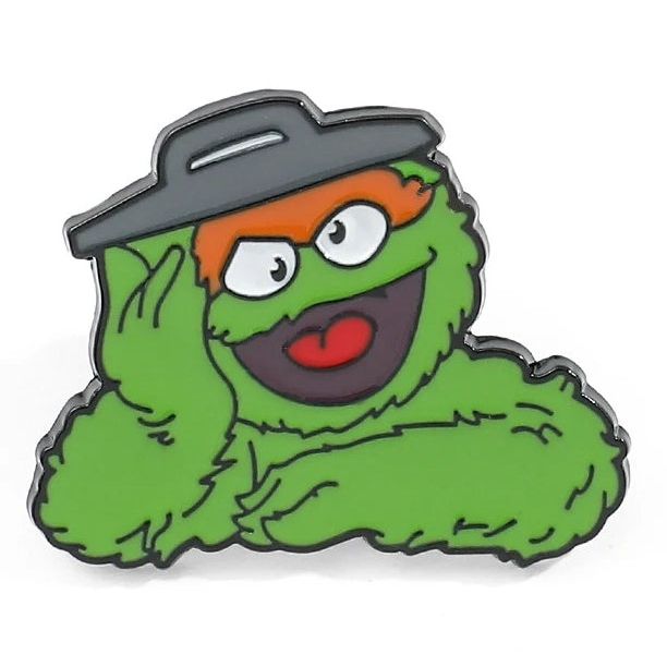 Sesame Street Oscar the Grouch Enamel Pin / Tie Tack