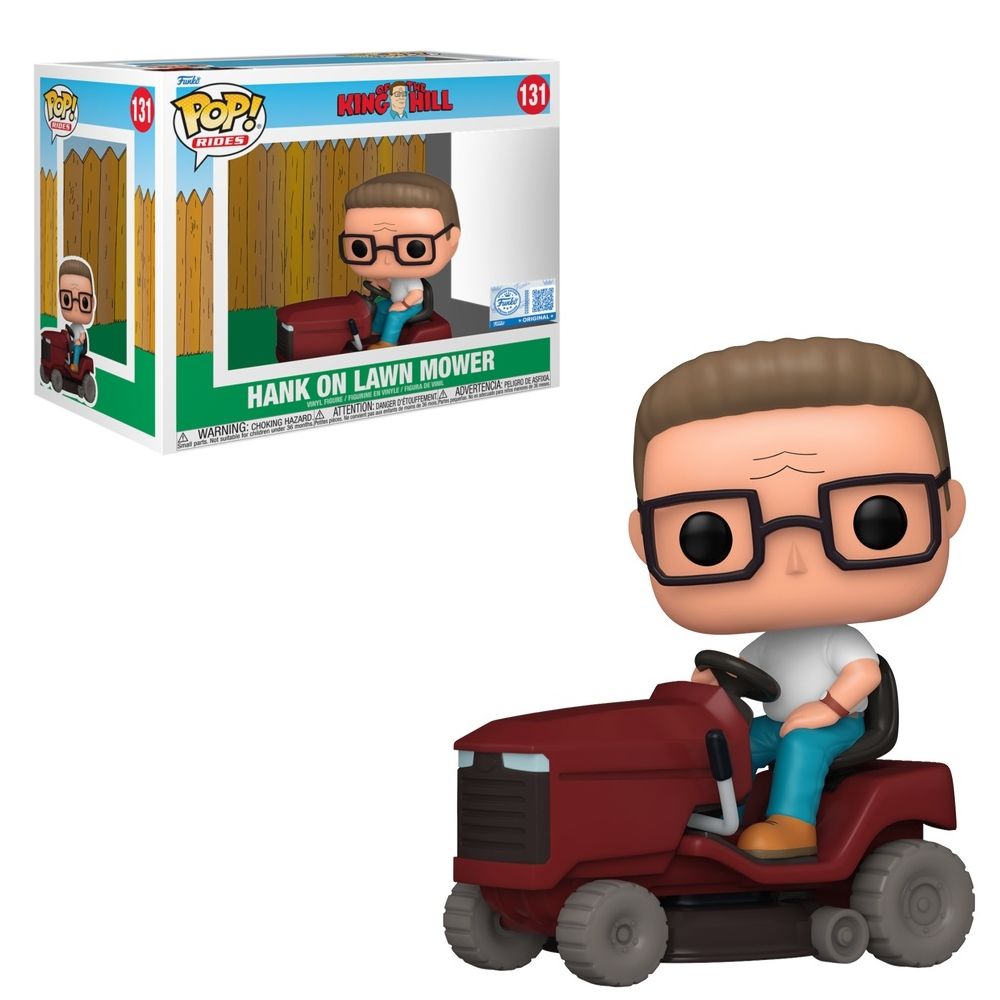 King of the Hill Hank on Mower POP! Rides #131  EXCLUSIVE