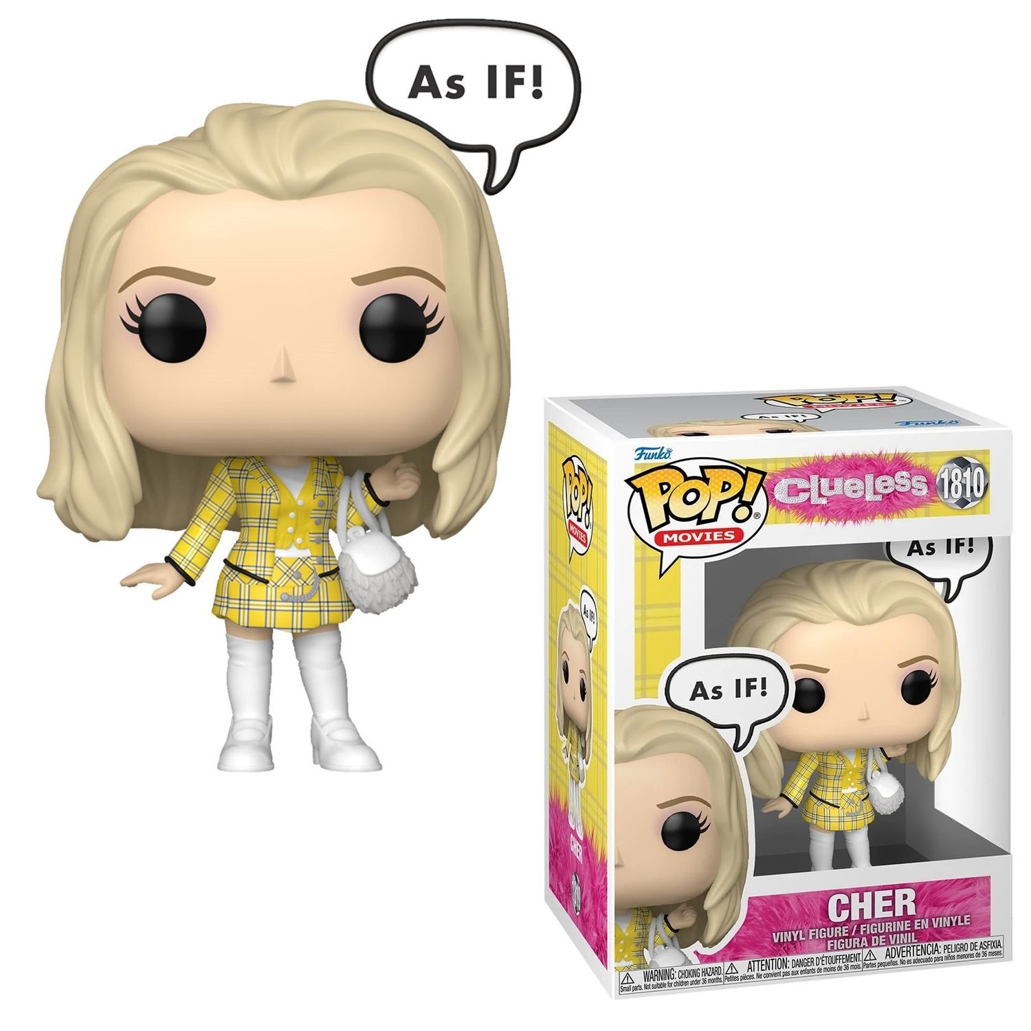 Clueless Cher  Sayings &quot;As IF!&quot; 4 1/2&quot;H POP! Movies Vinyl Figure #1810