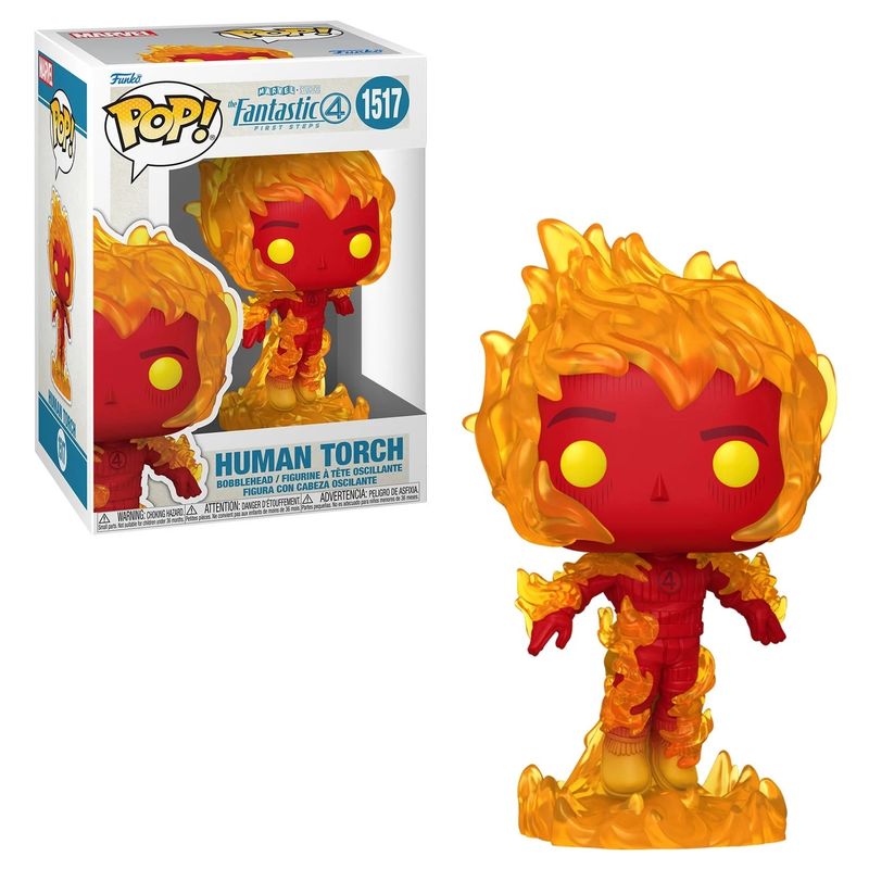 Marvel The Fantastic Four: First Steps Human Torch 3 3/4&quot;H POP! Vinyl Figure #1517