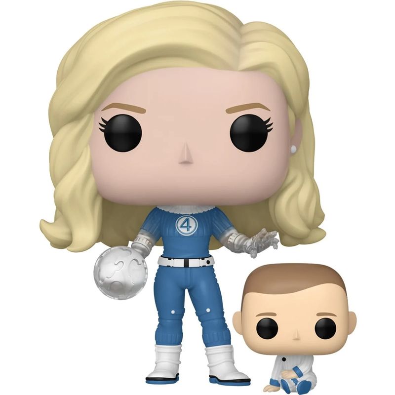 Marvel The Fantastic Four: First Steps Invisible Woman &amp; Franklin 3 3/4"H POP! Vinyl Figure #1514