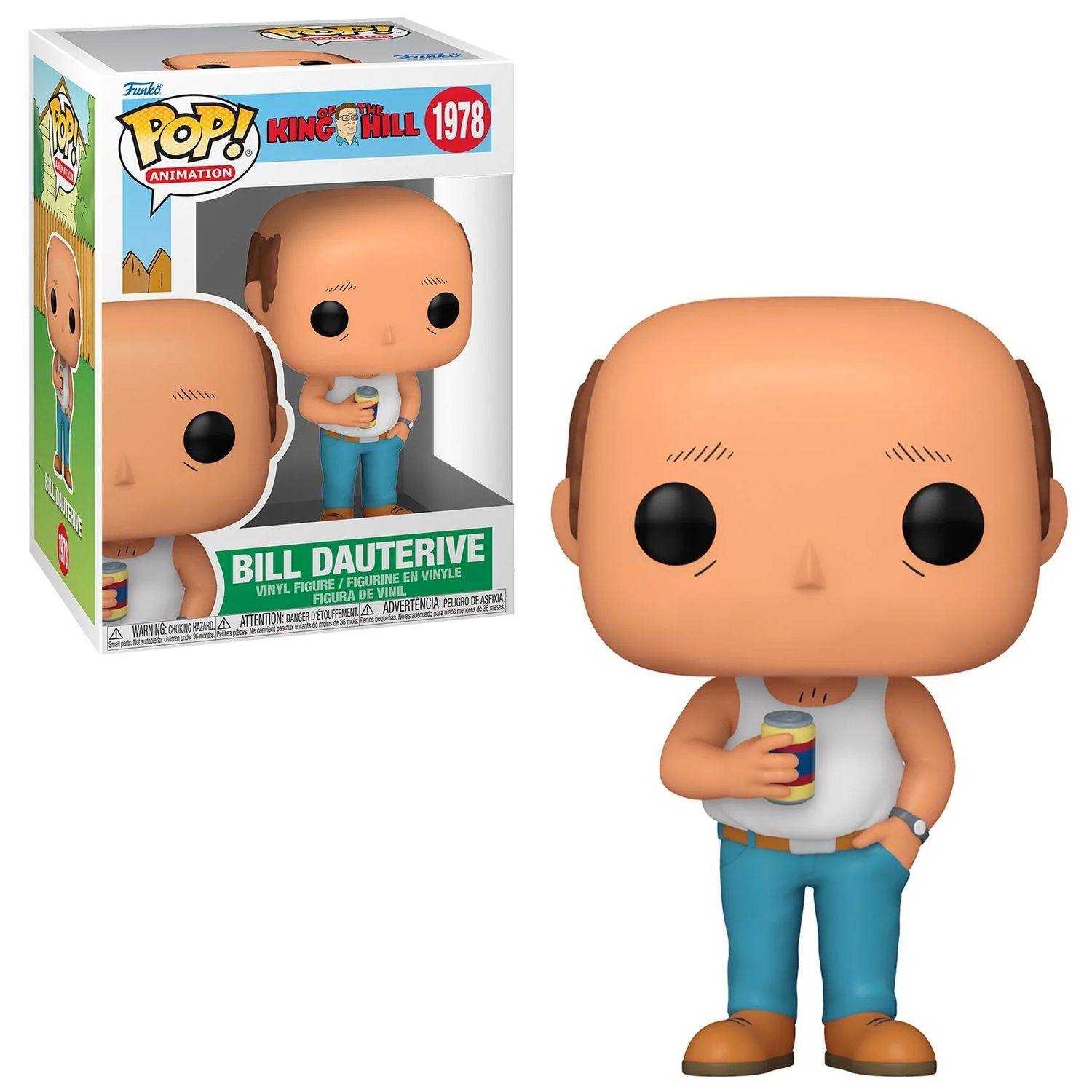 King of the Hill - Bill Dauterive POP! Animation Vinyl Figure #1978