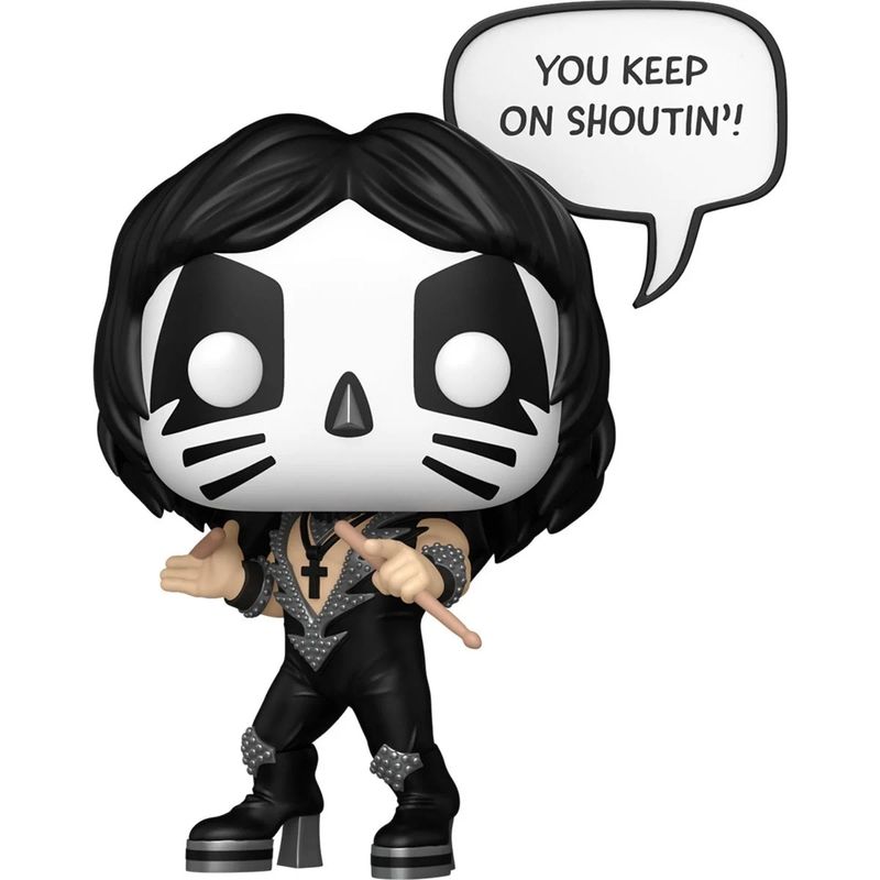 KISS The Catman 4 3/4"H POP! Rocks Sayings Vinyl Figure #474 - You Keep On Shoutin'!