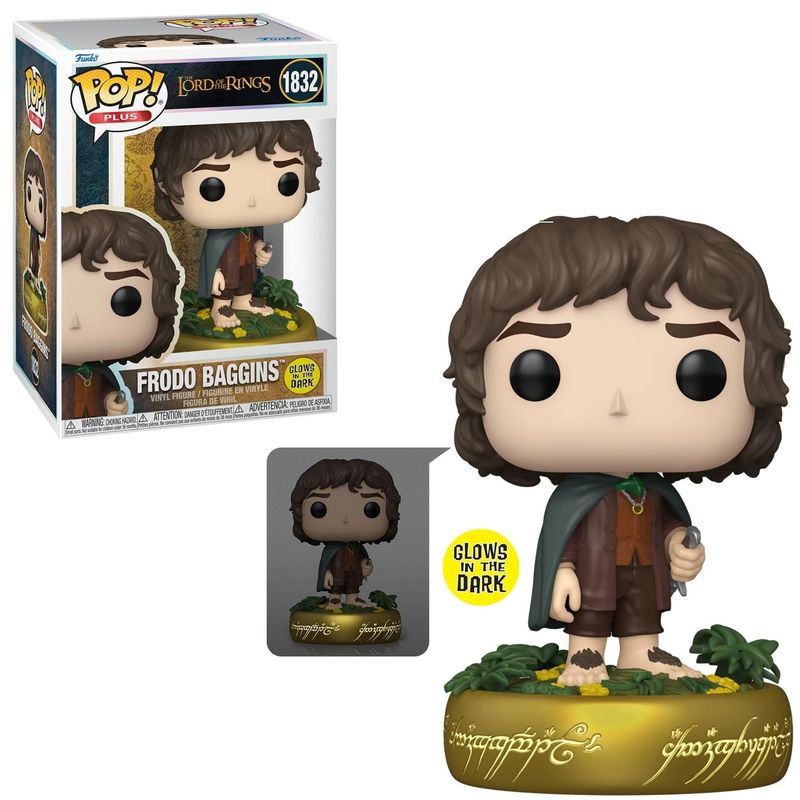 Lord of the Rings Frodo Baggins 4 1/2&quot;H POP! Movies Vinyl Figure #1832 - GLOW IN THE DARK