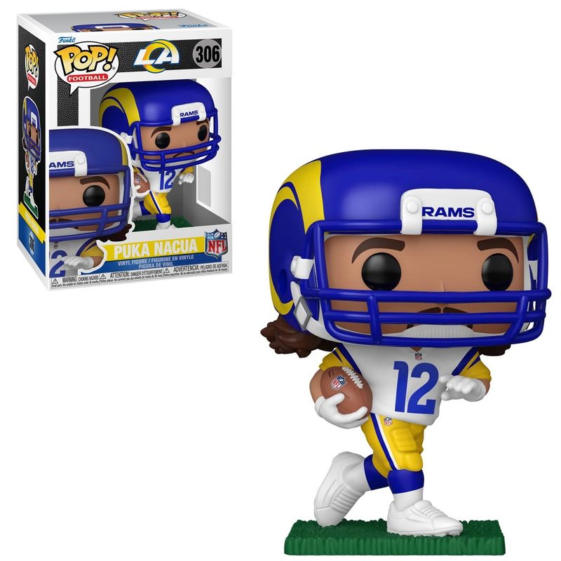 NFL Puka Nacua LA Rams 4 1/4&quot;H POP! Football Vinyl Figure #306
