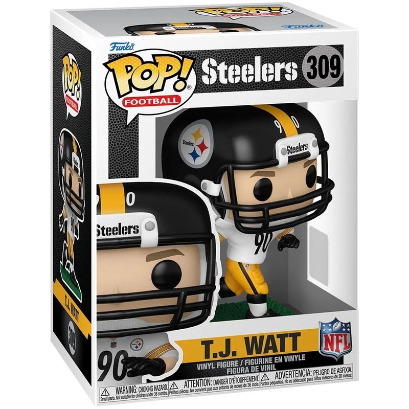NFL T.J. Watt Pittsburgh Steelers 4 1/4"H POP! Football Vinyl Figure #309