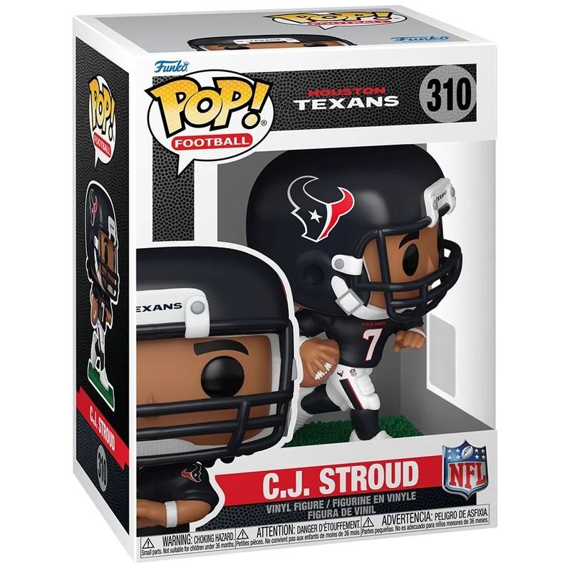 NFL C.J. Stroud Houston Texans 4 1/4"H POP! Football Vinyl Figure #310